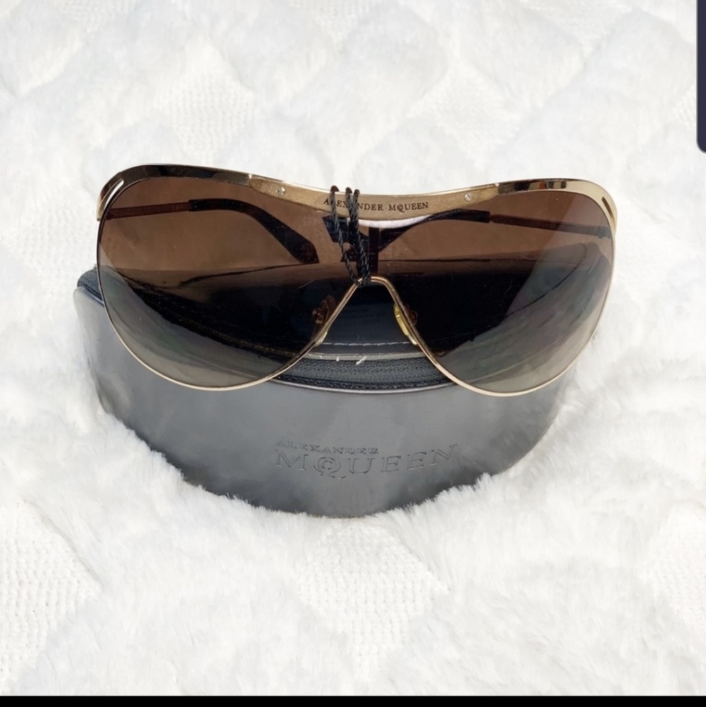 Alexander McQueen shield sunglasses
